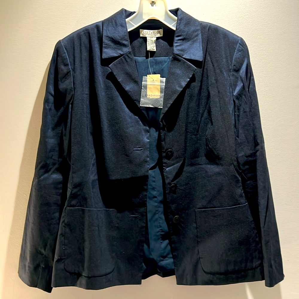 New Ann Taylor Navy Blazer SZ 4